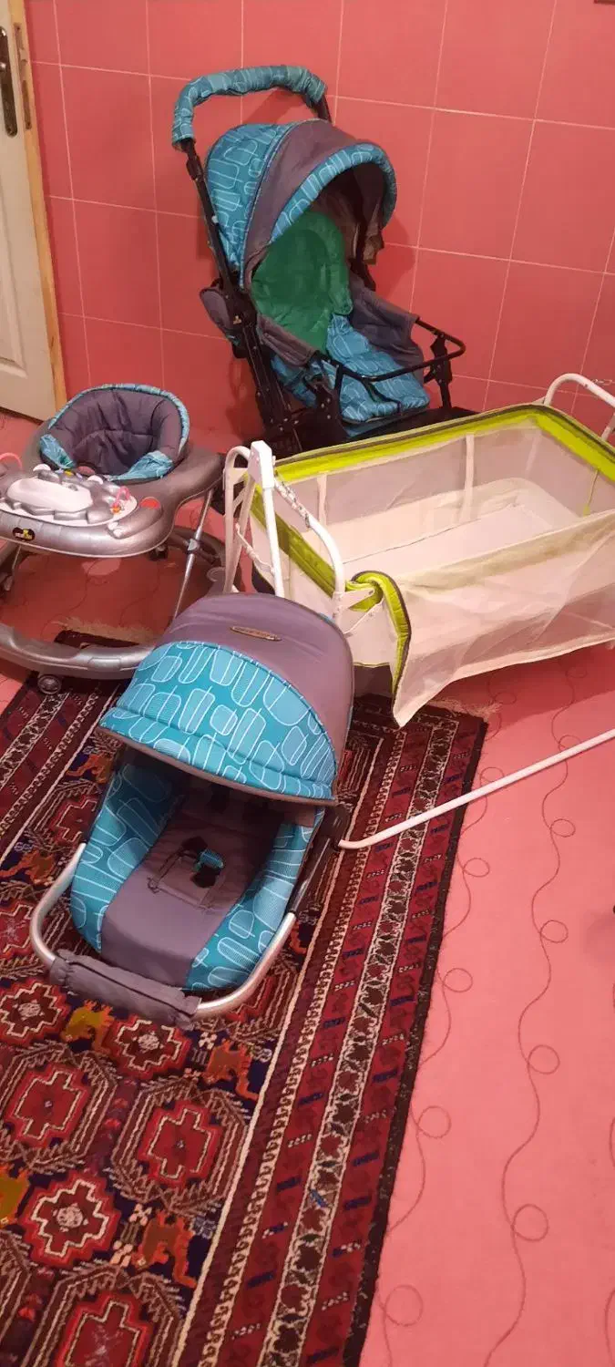 ست کالسکه کریر گهواره روروئک|کالسکه و لوازم جانبی|تربتحیدریه, پائین ولایت|دیوار