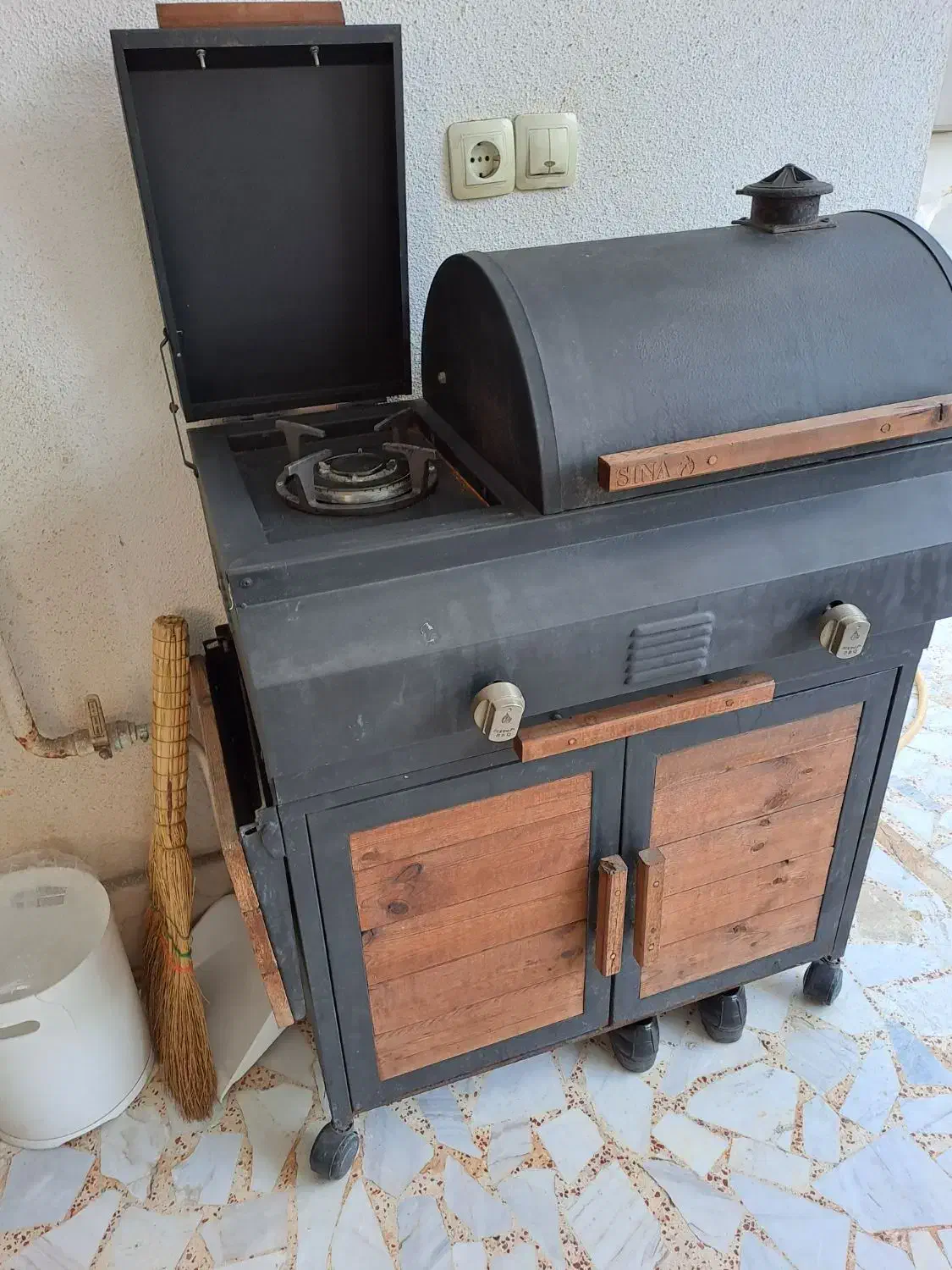 کباب پز گازی زغالی تمیز نو|اجاق گاز و لوازم برقی پخت‌وپز|رشت, بازار|دیوار