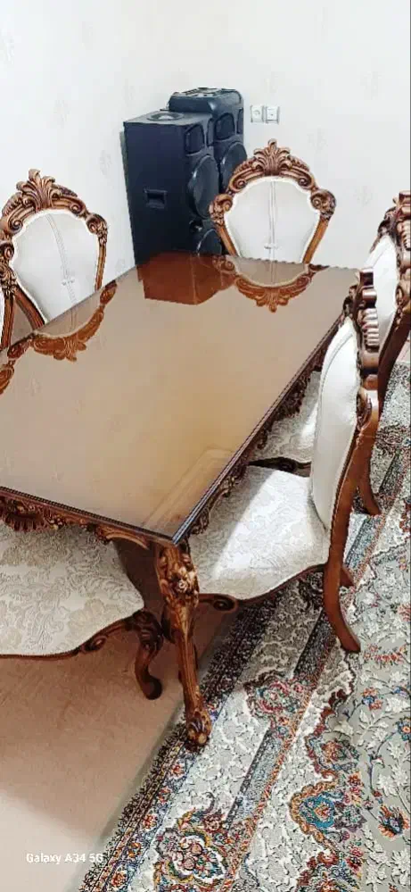 نهار خوری ۶ نفره|میز و صندلی غذاخوری|هشترود, |دیوار