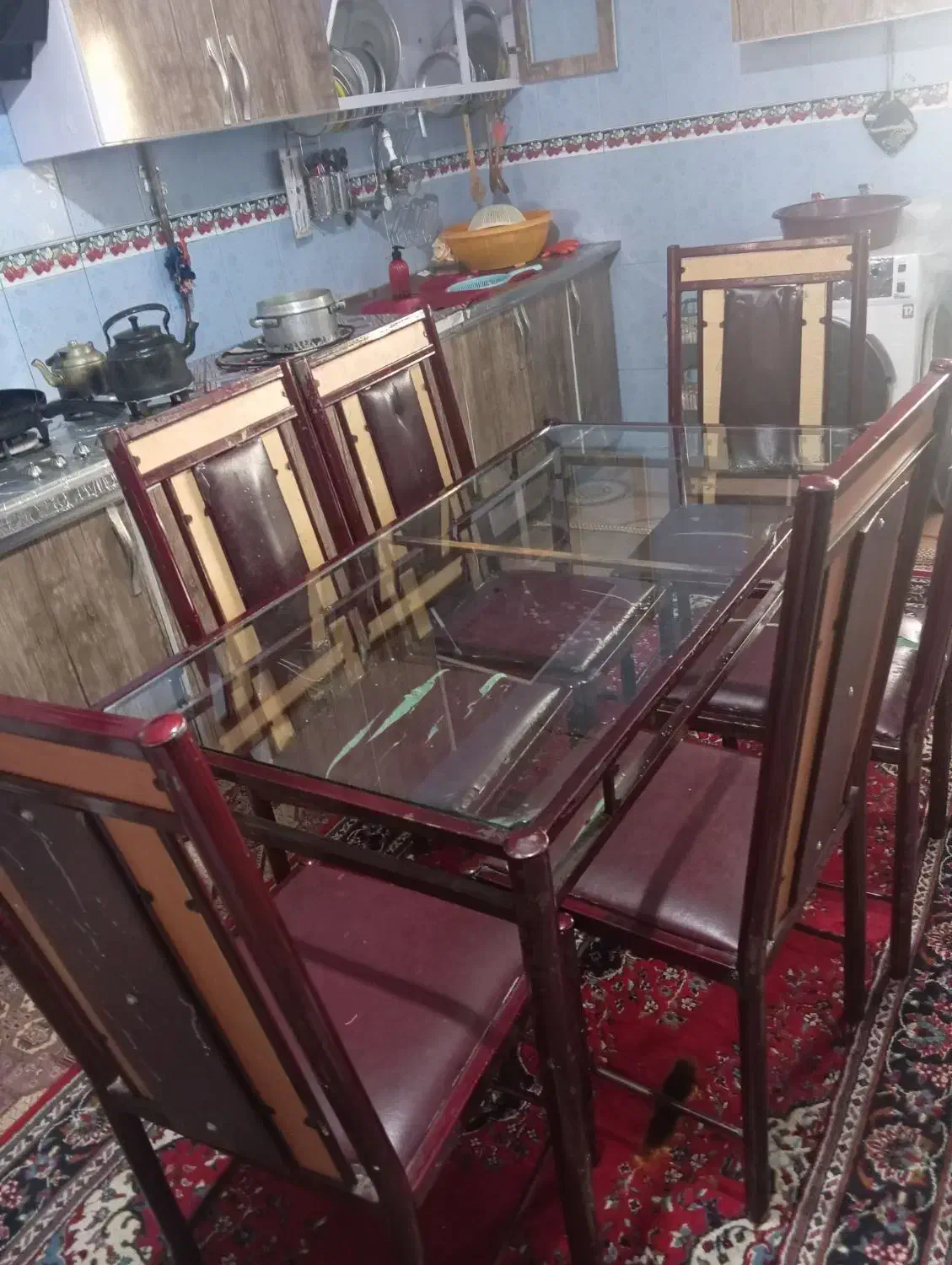 میز صندلی 6نفره|میز و صندلی غذاخوری|دهدشت, |دیوار