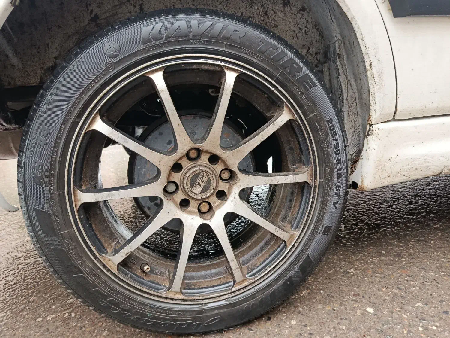 رینگ و لاستیک اسپرت ptc در حد نو با هم|قطعات یدکی و لوازم جانبی|علیآباد کتول, |دیوار