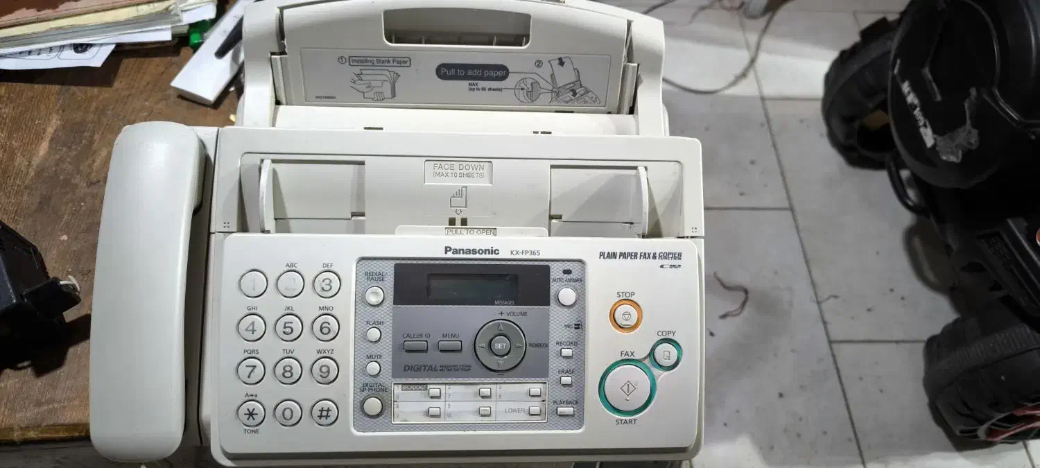 دستگاه تلفن فکس پاناسونیک،تمیز و سالم|پرینتر، اسکنر، کپی، فکس|تاکستان, |دیوار
