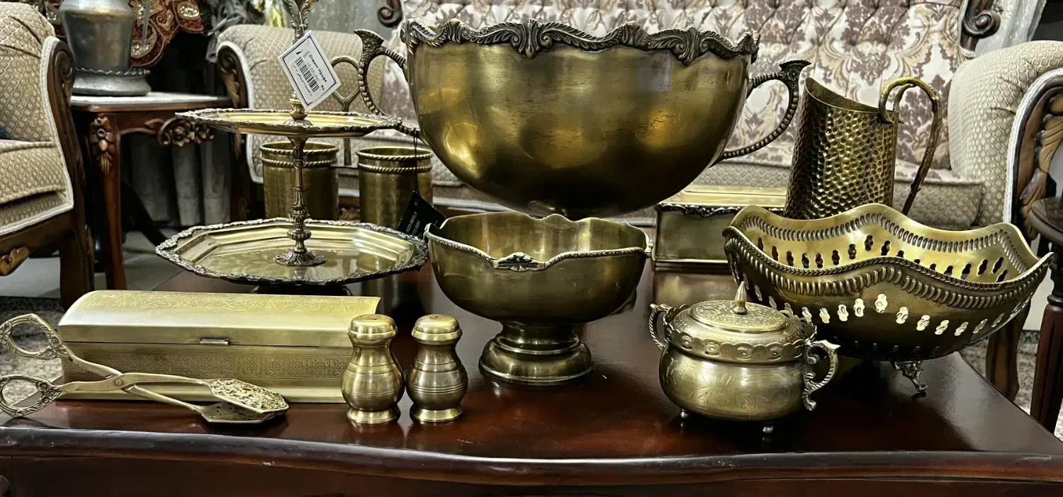 ظروف برنجی برند مپکو هند|ظروف سرو و پذیرایی|اراک, |دیوار