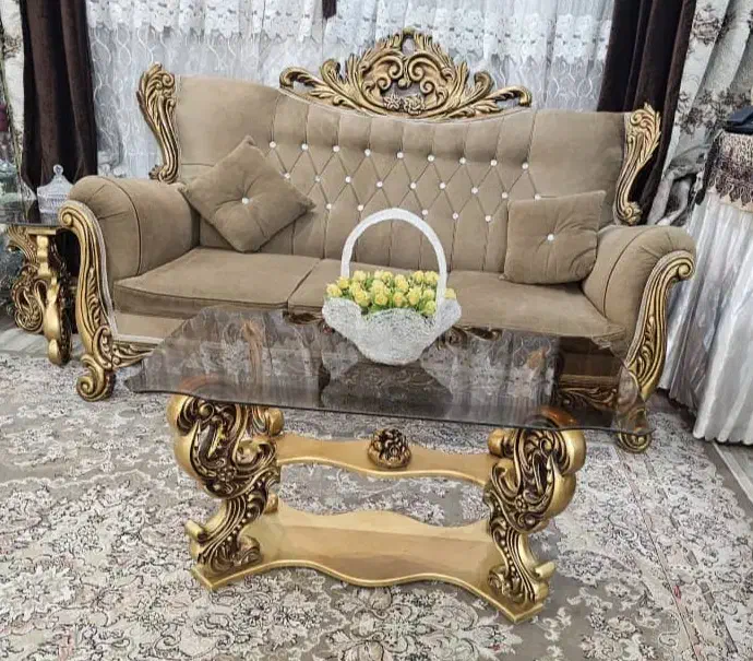مبل هفت نفره ، میز جلو مبلی و عسلی|مبلمان خانگی و میز عسلی|ری, شهید بهشتی|دیوار