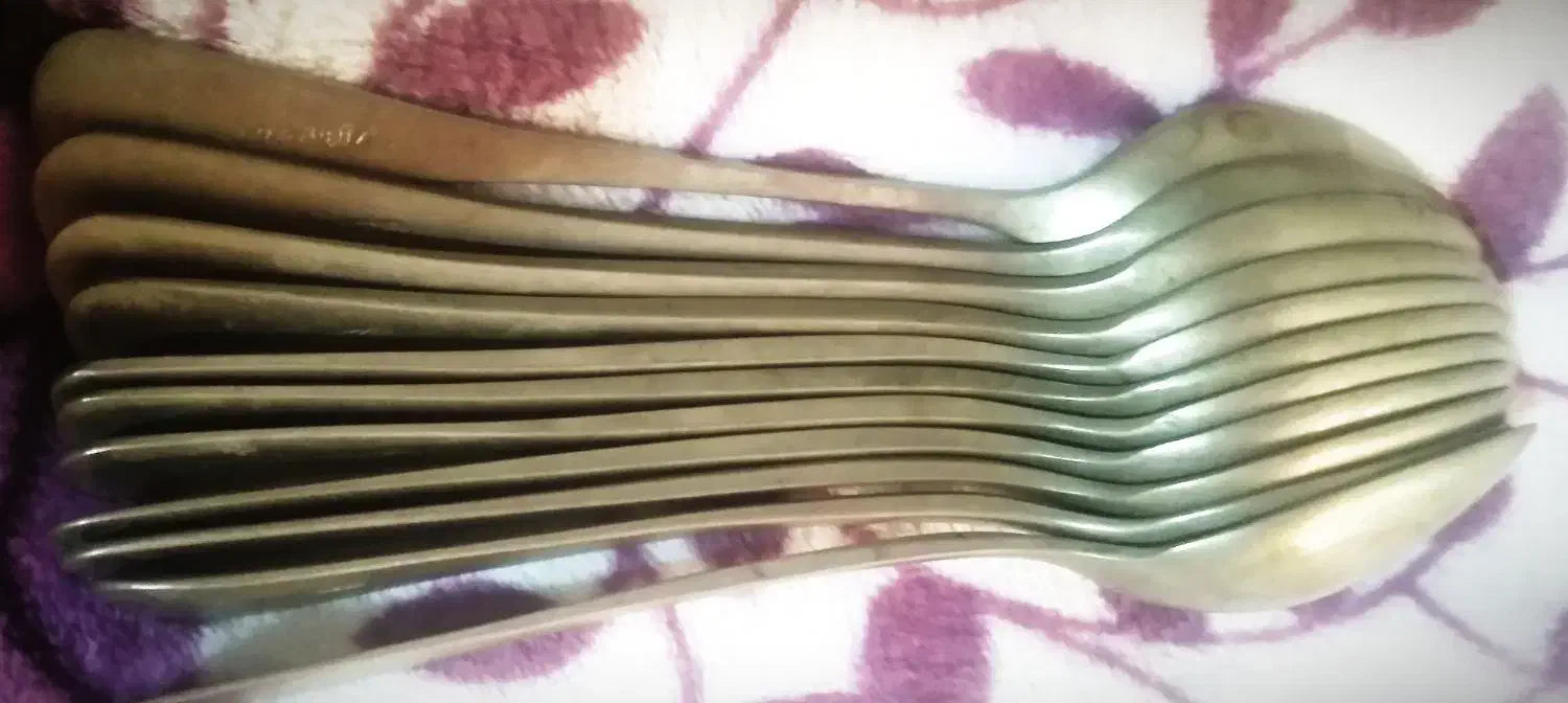 قاشق و چنگال با قدمت بالای 50سال|کلکسیون اشیاء عتیقه|عباس‌آباد, |دیوار