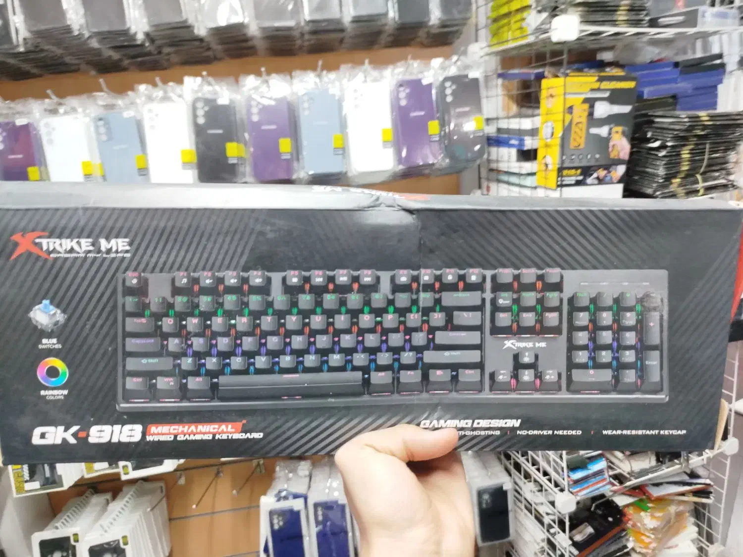 کیبورد XTRIKE ME مدل gk 918 RGB مکانیکان|قطعات و لوازم جانبی رایانه|شیراز, گود عربان|دیوار