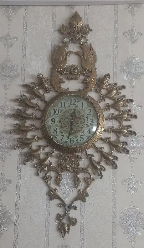 ساعت برنز .برنزی|ساعت دیواری و تزئینی|تبریز, |دیوار