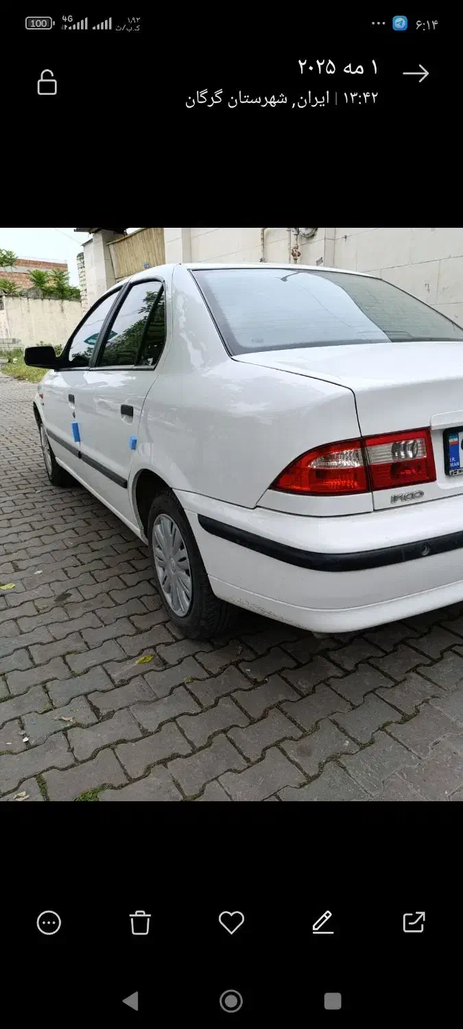 سمند ای آف سون سفید|خودرو سواری و وانت|گرگان, |دیوار