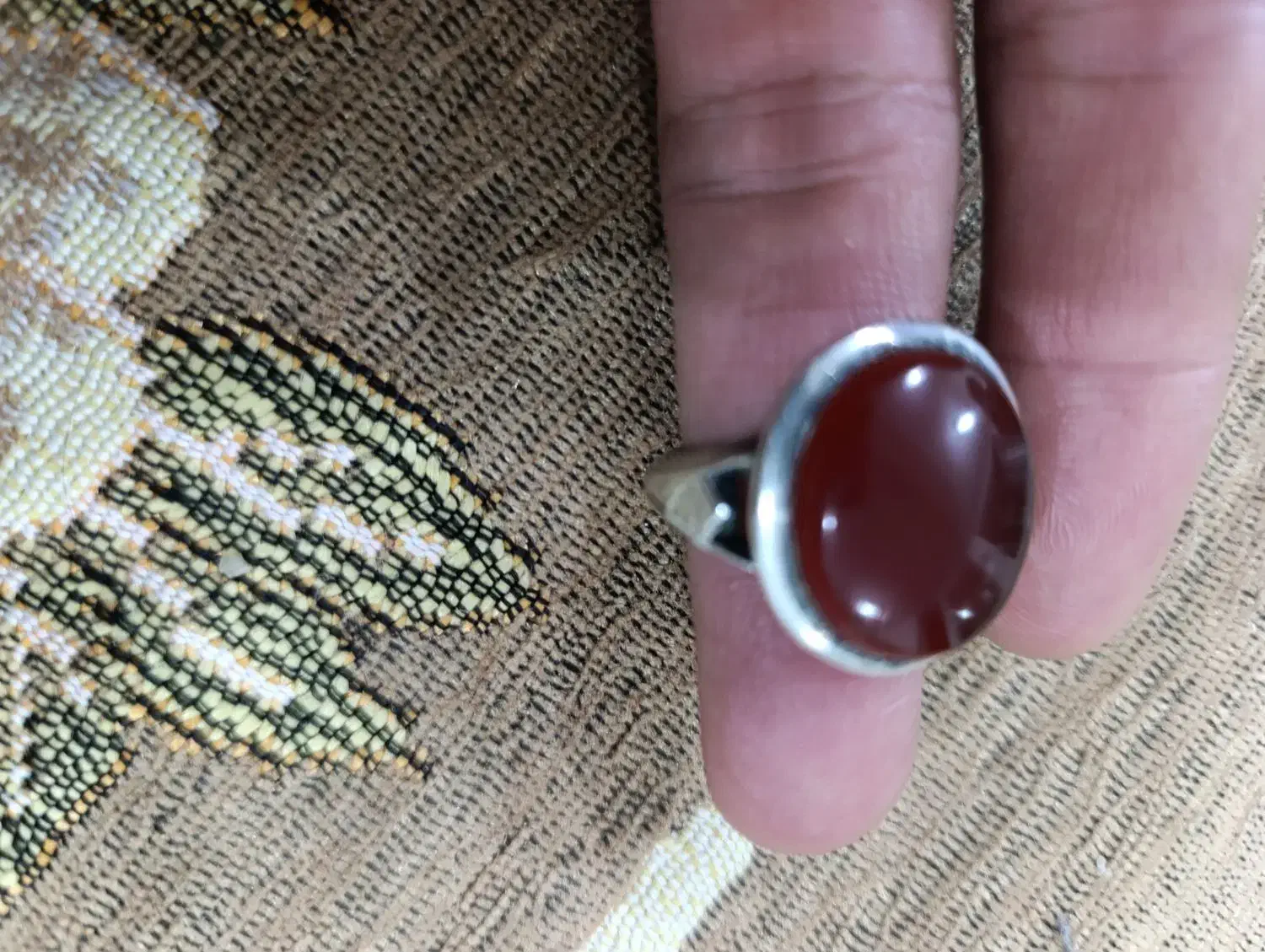 دوانگشتر زیبا مهرطاها عقیق یمن اصل معاوضه باگوشی|جواهرات|خرمآباد, |دیوار