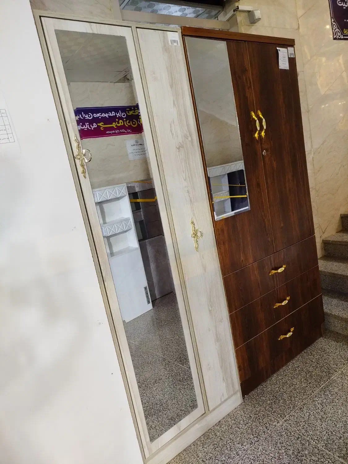 کمد لباس کاج یاقوت زرکالا|جاکفشی، کمد، دراور|یاسوج, |دیوار