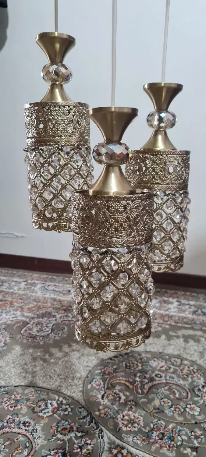 لوستر  ۳ تایی|لوستر و چراغ آویز|تهران, جوادیه تهرانپارس|دیوار