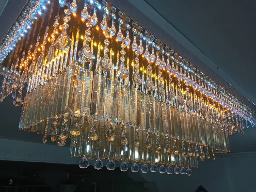 ساخت لوستر های مستطیل با ابعاد متفاوت|لوستر و چراغ آویز|شهرکرد, |دیوار