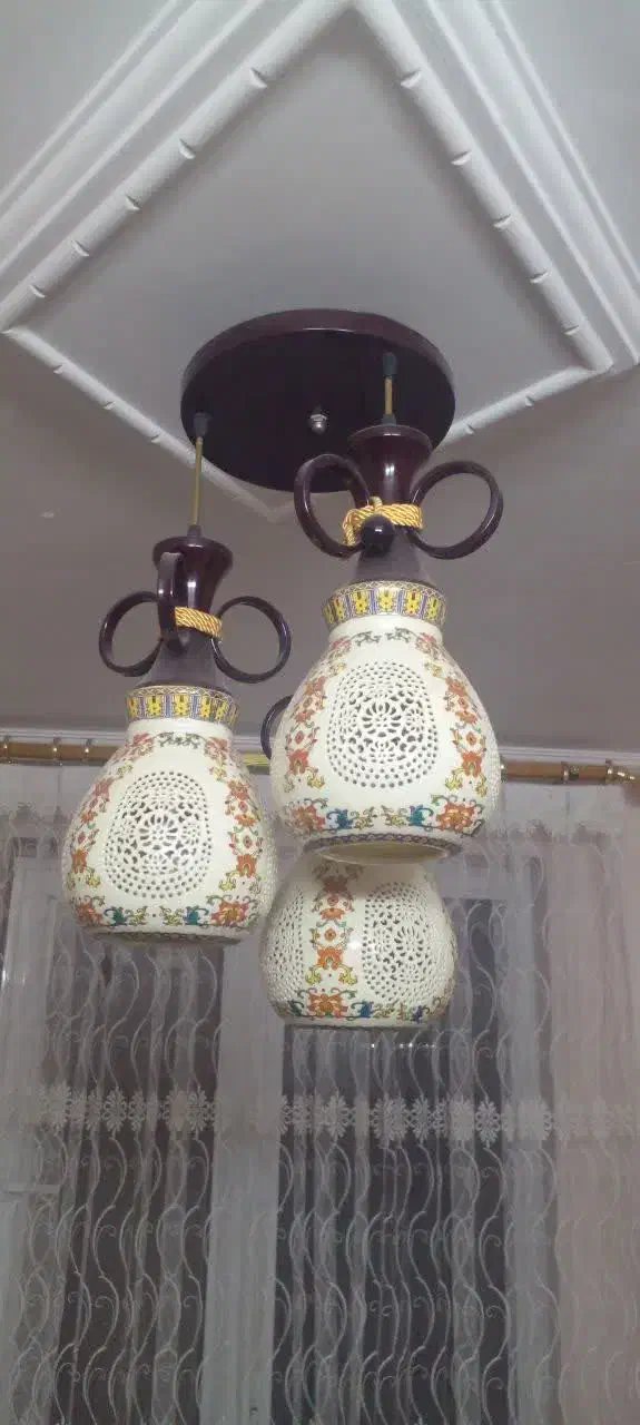 لوستر ۳ شاخه|لوستر و چراغ آویز|خمین, |دیوار