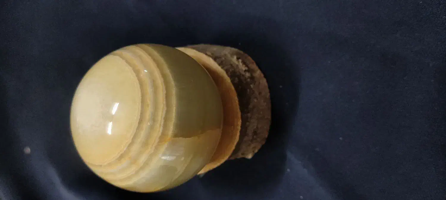 گوی طبیعی آمیتیس ، چشم ببر ، مرمر ، لاجورد|جواهرات|اصفهان, خرم|دیوار