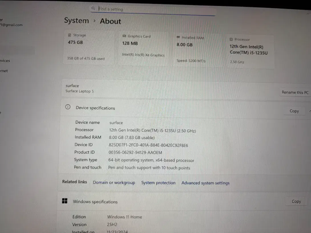 لپ تاپ سرفیس ۵ رم ۸ حافظه ۵۱۲ ssdنسل ۱۲ در حد نو|رایانه همراه|گرگان, |دیوار