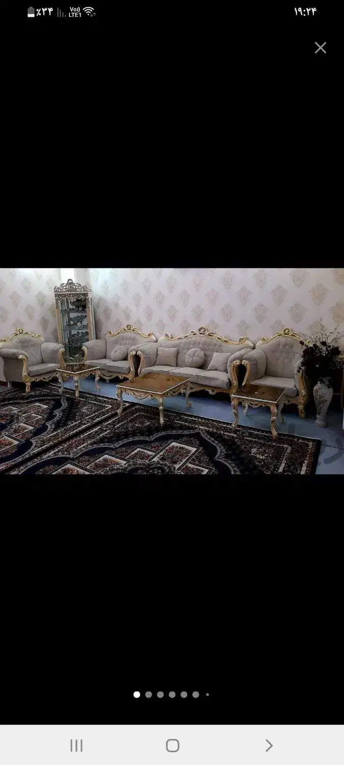 مبل محکم با میز و عسلی بوفه اشانتیون|مبلمان خانگی و میز عسلی|پاکدشت, شهرک امام رضا|دیوار