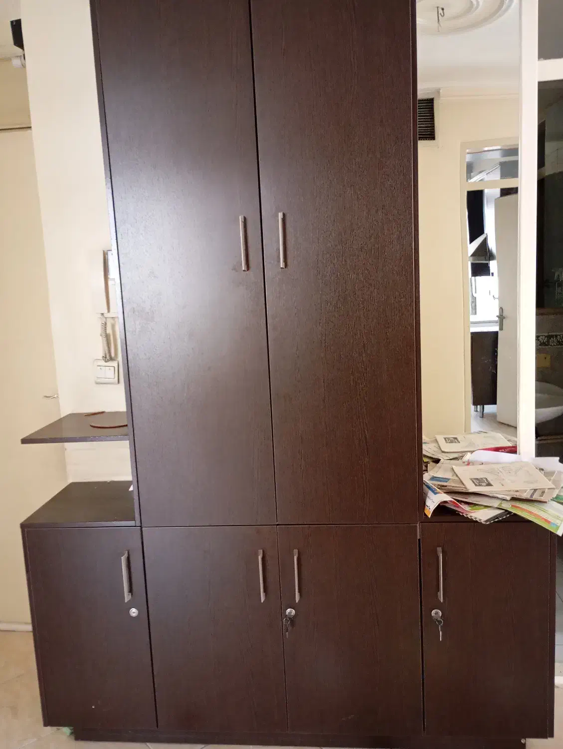 کمد و کتابخانه ام دی اف|کتابخانه، شلف، قفسه‌های دیواری|تهران, امیرآباد|دیوار