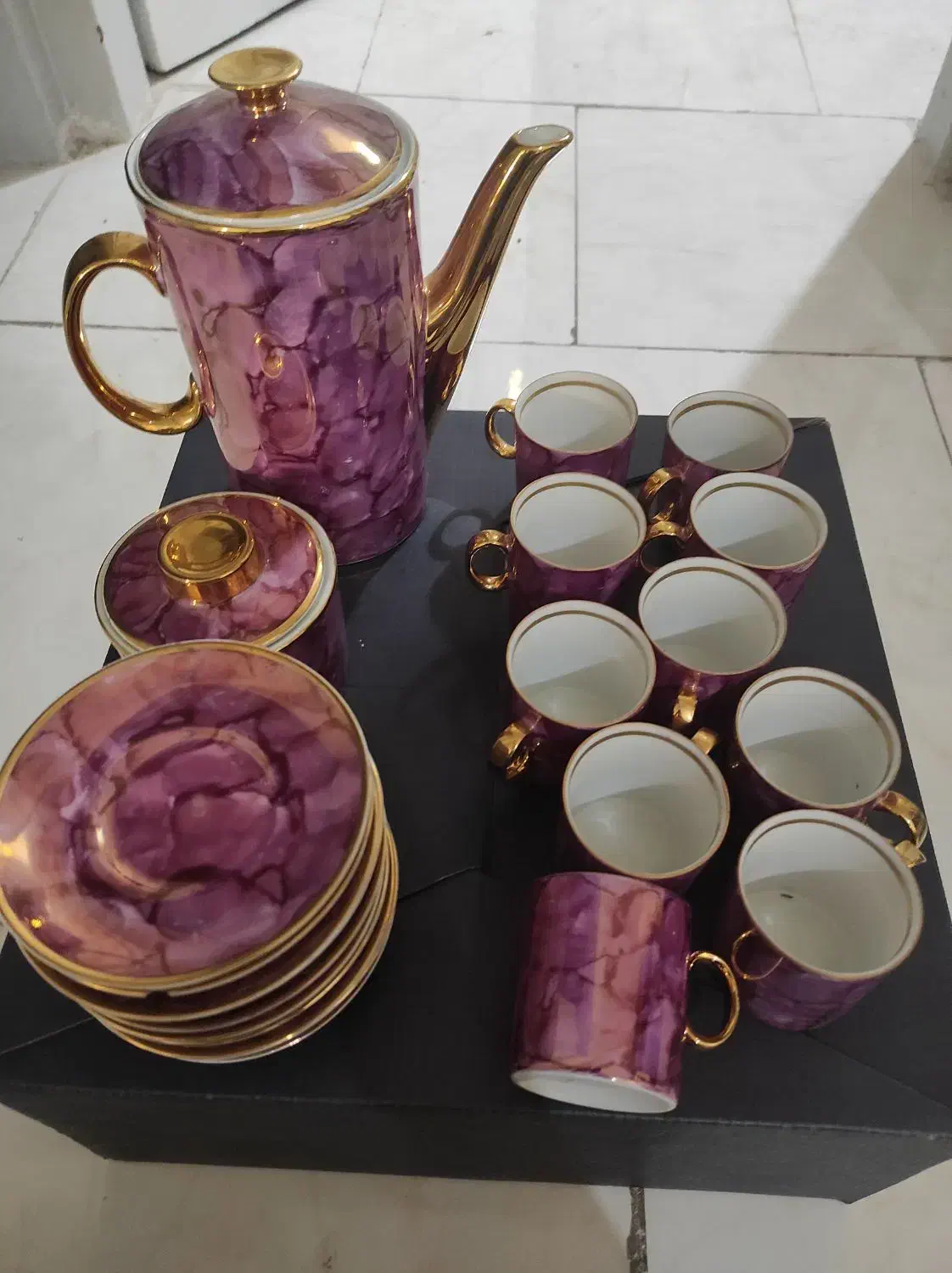 قهوه خوری ۶ نفره لهستانی آنتیک|ظروف سرو و پذیرایی|تهران, سازمان برنامه جنوبی|دیوار