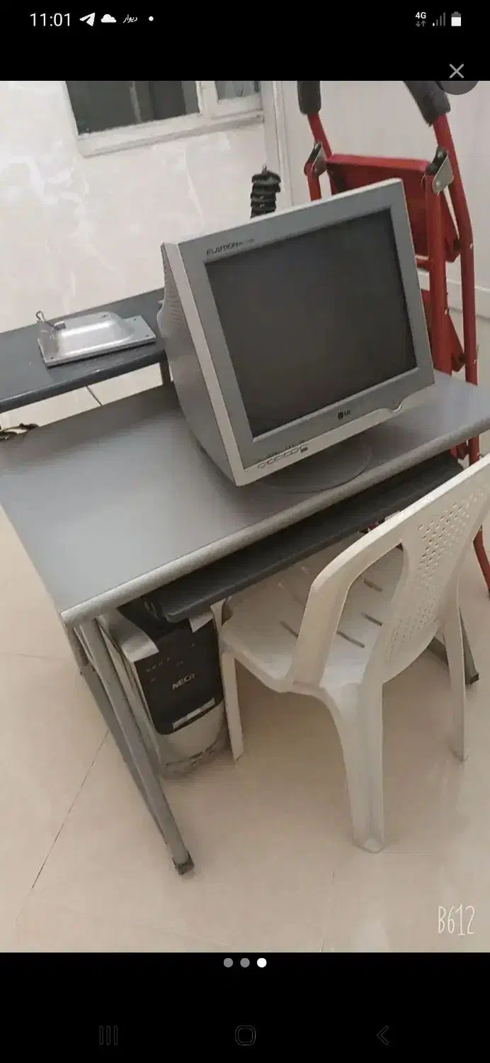 کامپیوتر کیس کیبورد میز بسیار تمیز|رایانه رومیزی|اراک, |دیوار