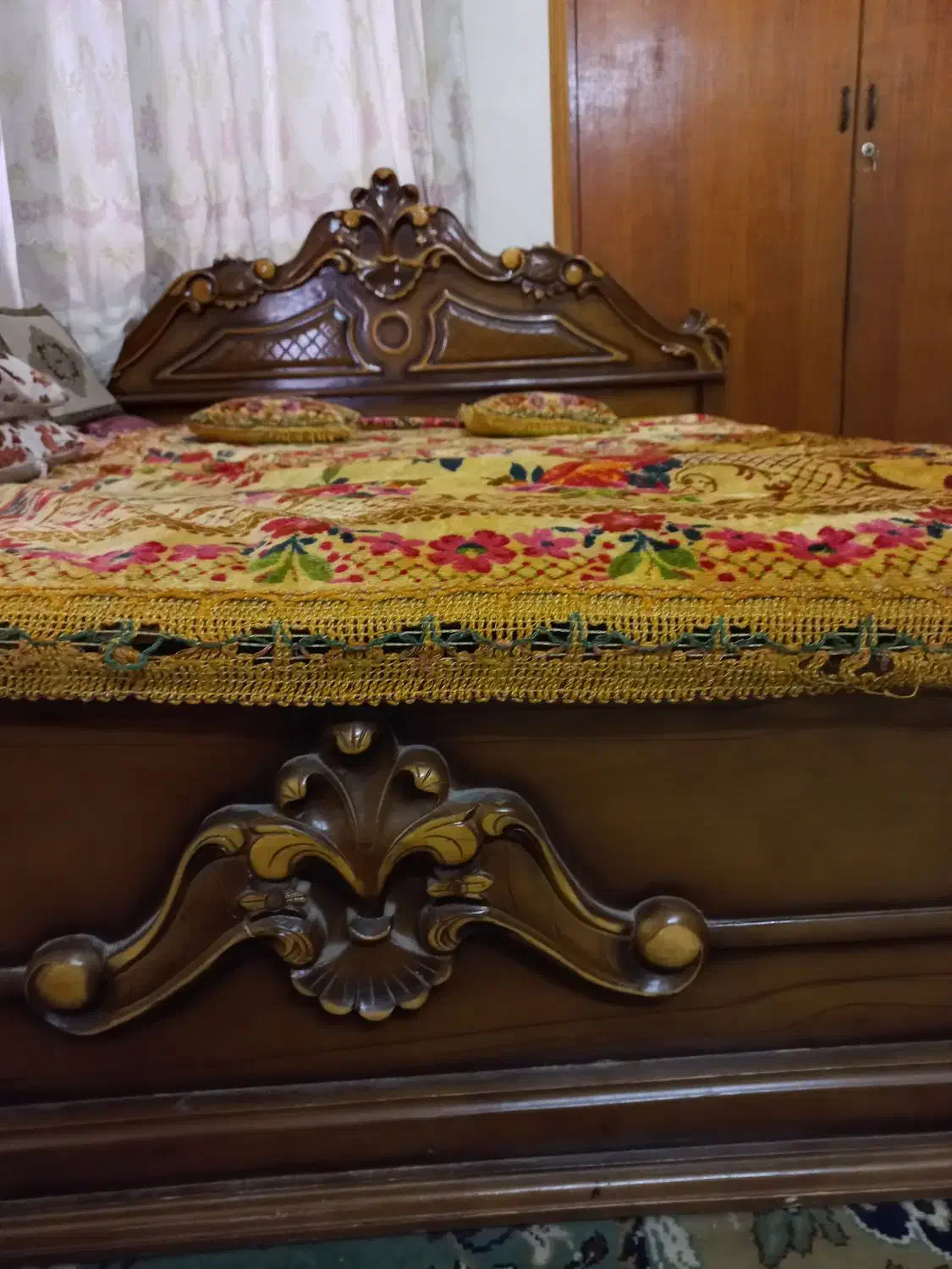 سرویس خواب تمام چوب|تخت و سرویس خواب|اهواز, سلطانمنش|دیوار