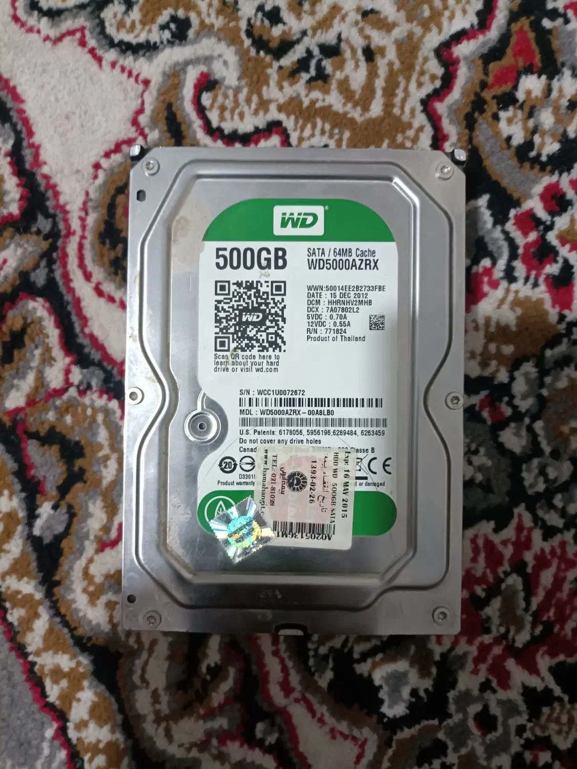 هارد 500 گیگ اینترنال|قطعات و لوازم جانبی رایانه|اندیشه, شهرک کوثر|دیوار