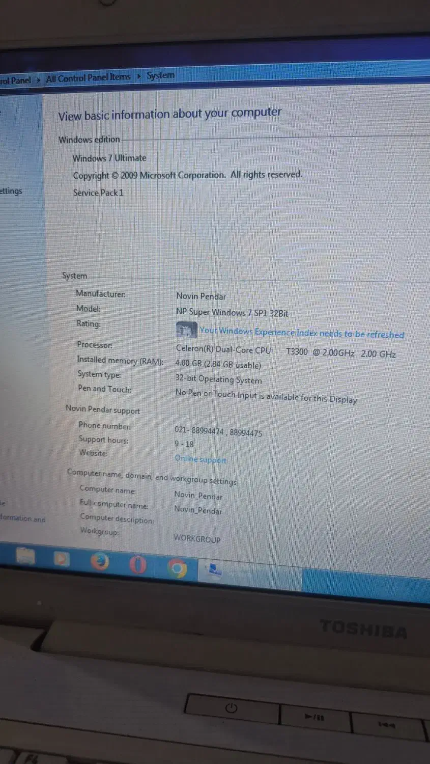 لب تاپ توشیبا دینابوک|رایانه همراه|مشهد, پنجتن|دیوار