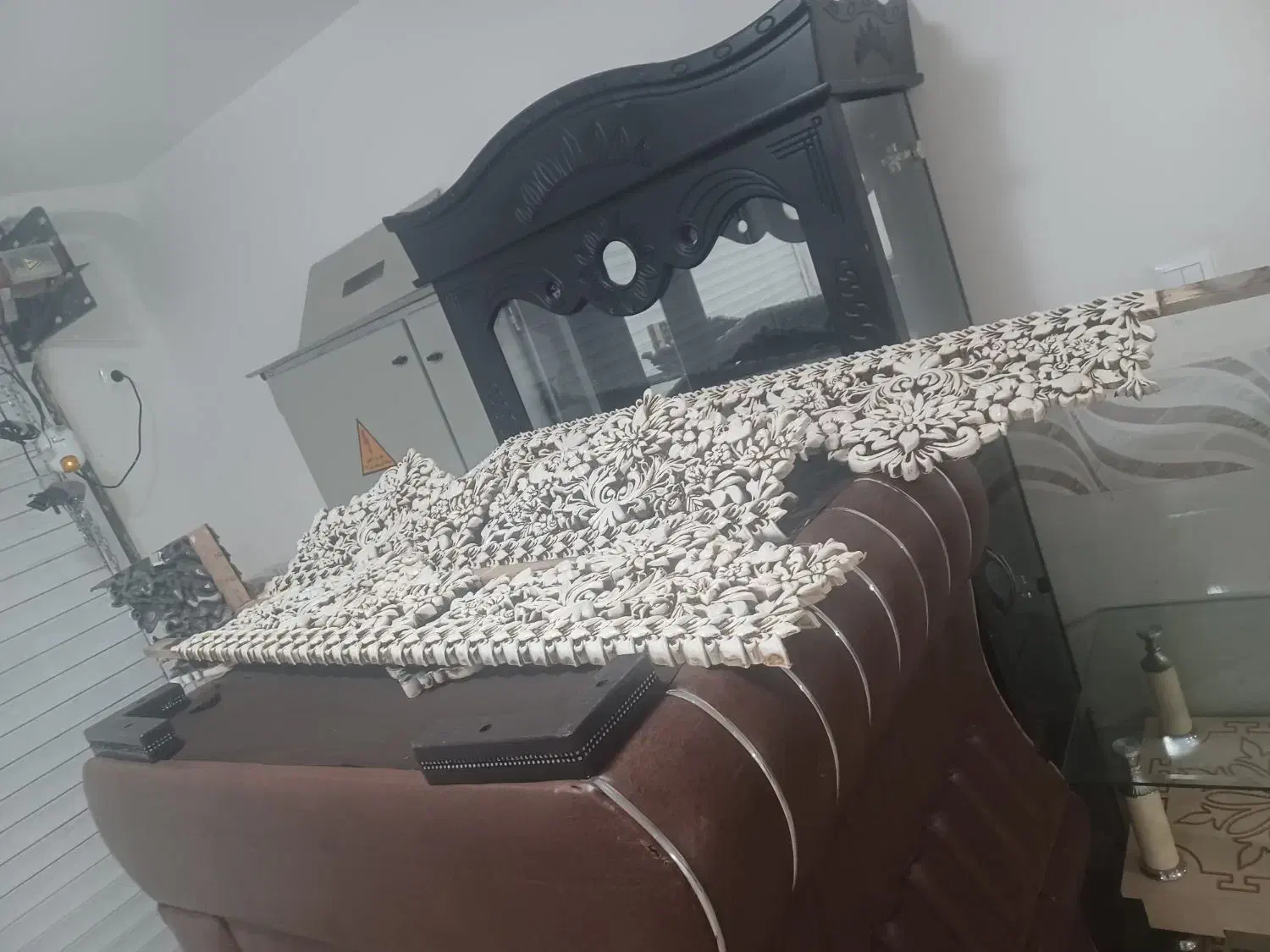 مبل ، میز تی وی ، بوفه چوبی ، کتیبه پرده|مبلمان خانگی و میز عسلی|اردبیل, |دیوار