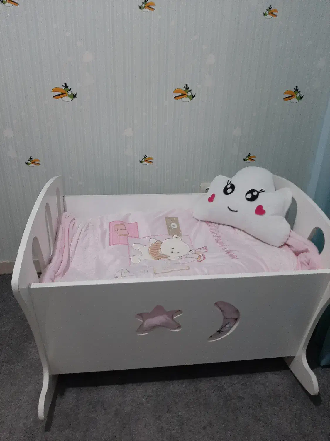 گهواره چوبی|اسباب و اثاث بچه|بجنورد, |دیوار