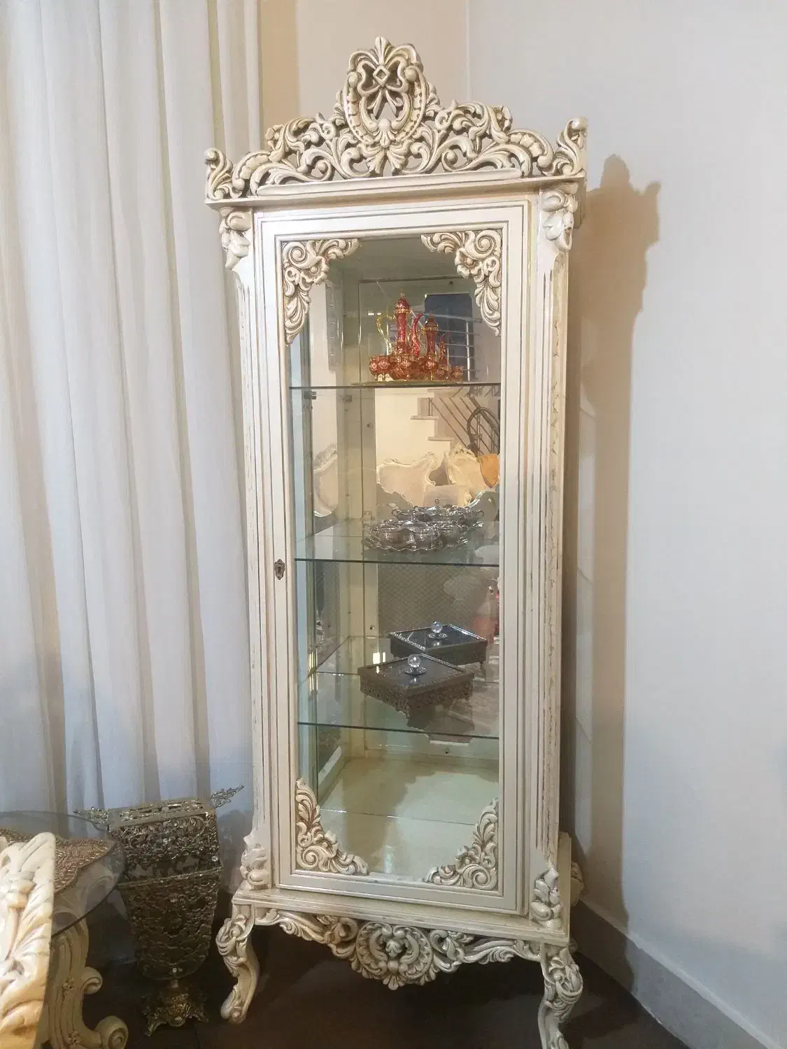 فروش بوفه و ساعت چوبی درحد نو|بوفه، ویترین، کنسول|آبگرم, |دیوار