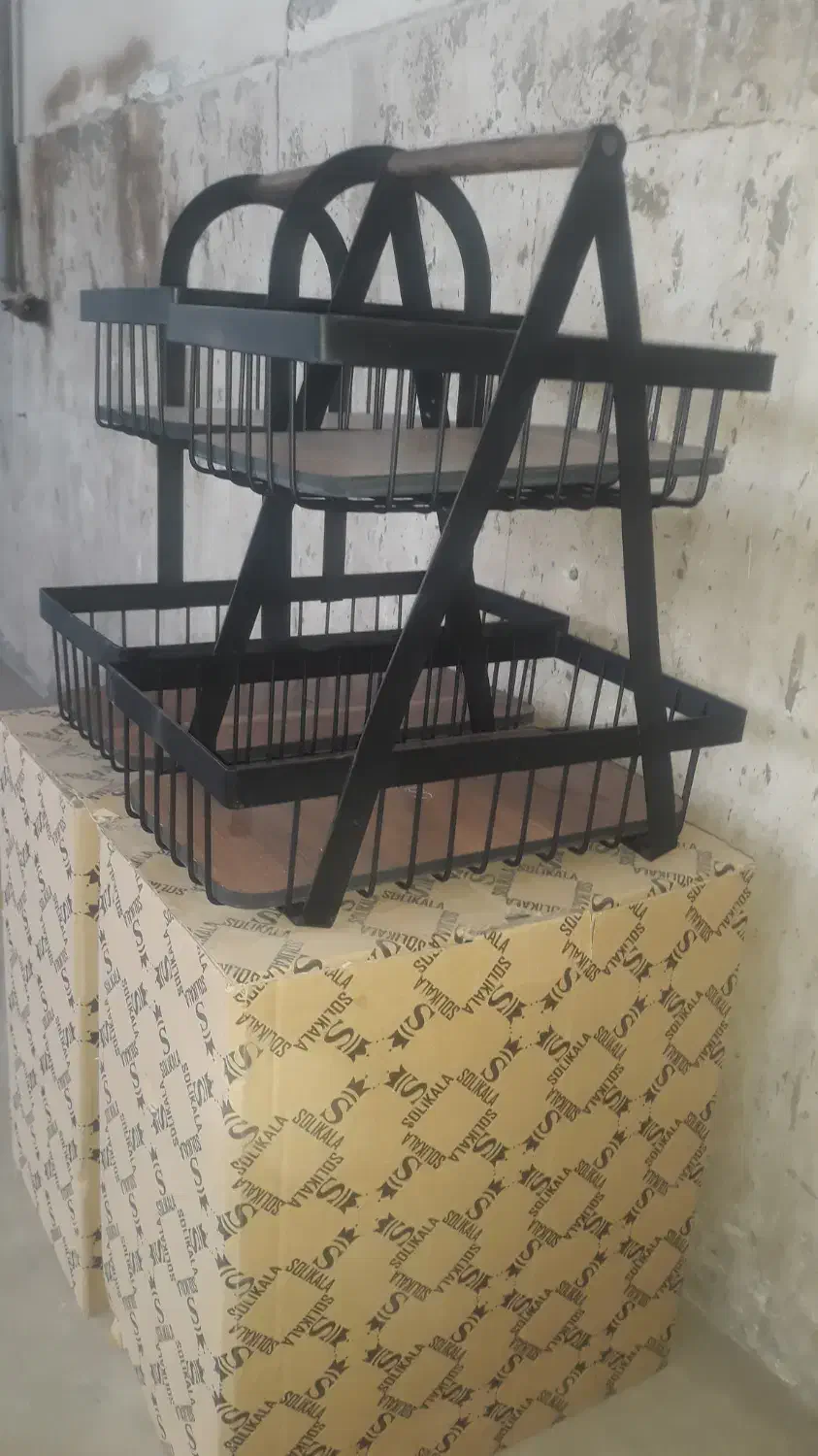 سبد میوه خوری دوطبقه سولیکالا|صنایع دستی و سایر لوازم تزئینی|ری, صفاییه (چشمه علی)|دیوار