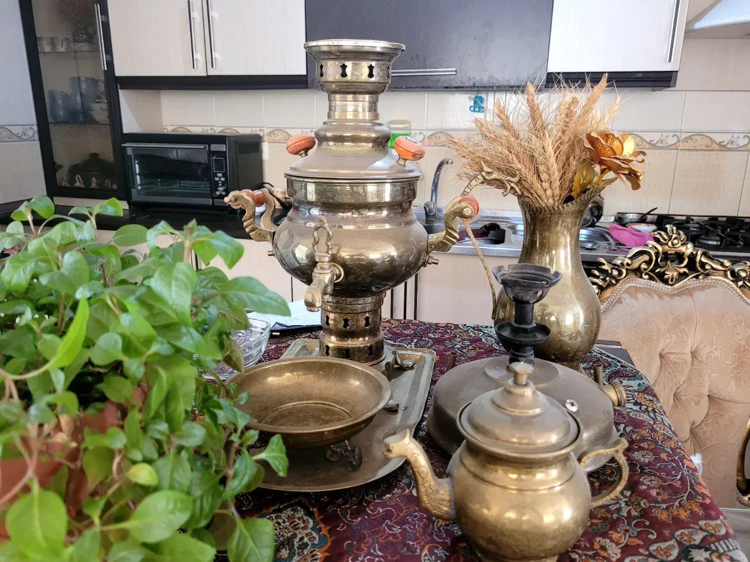 سرویس قابلمه سرویس سماوربرنجی اجاق گازوظروف آشپزخا|قوری، کتری، قهوه‌ساز دستی|نیشابور, شهرک رسولی|دیوار