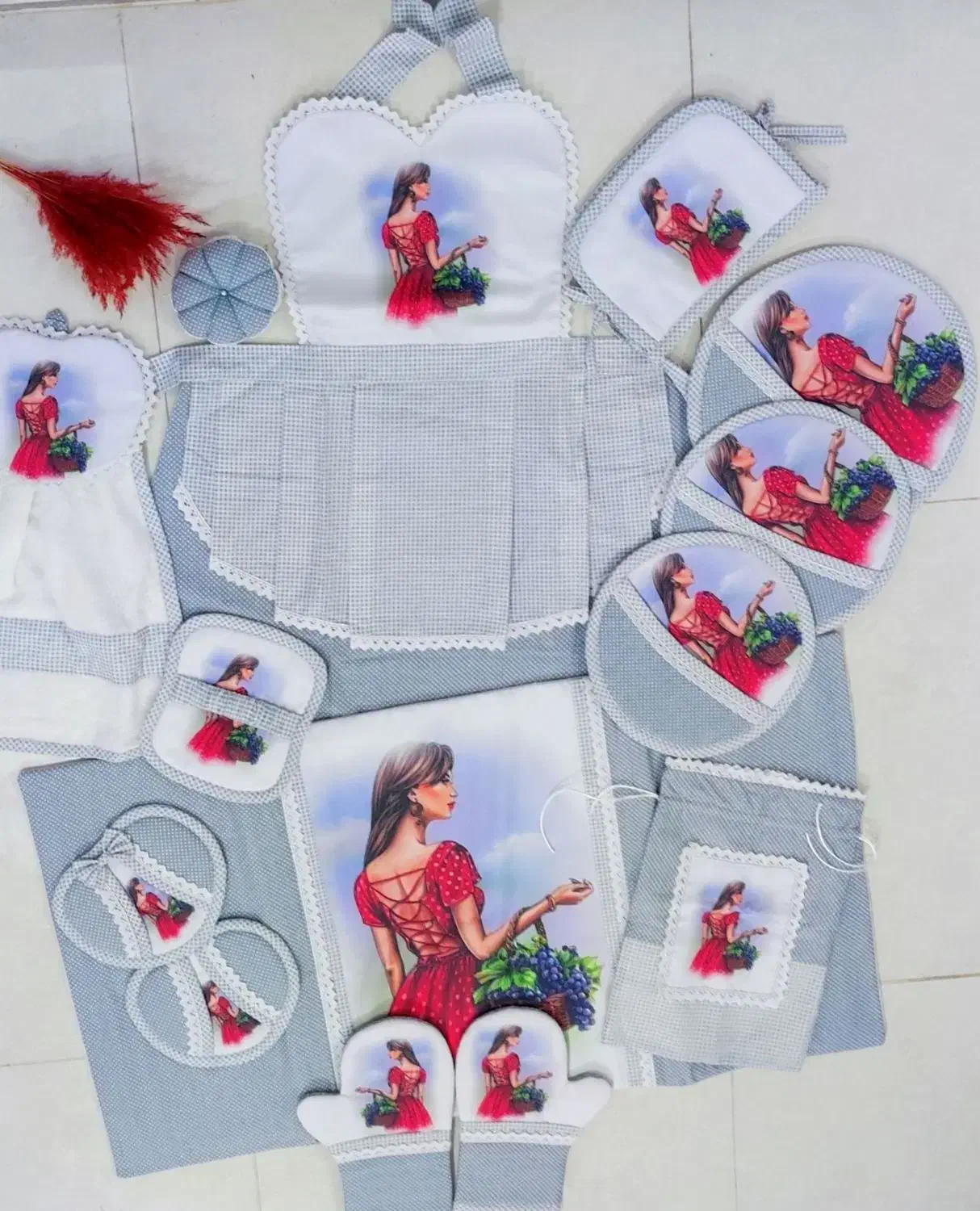 سرویس آشپزخانه|سفره، حوله، دستمال آشپزخانه|قائن, |دیوار