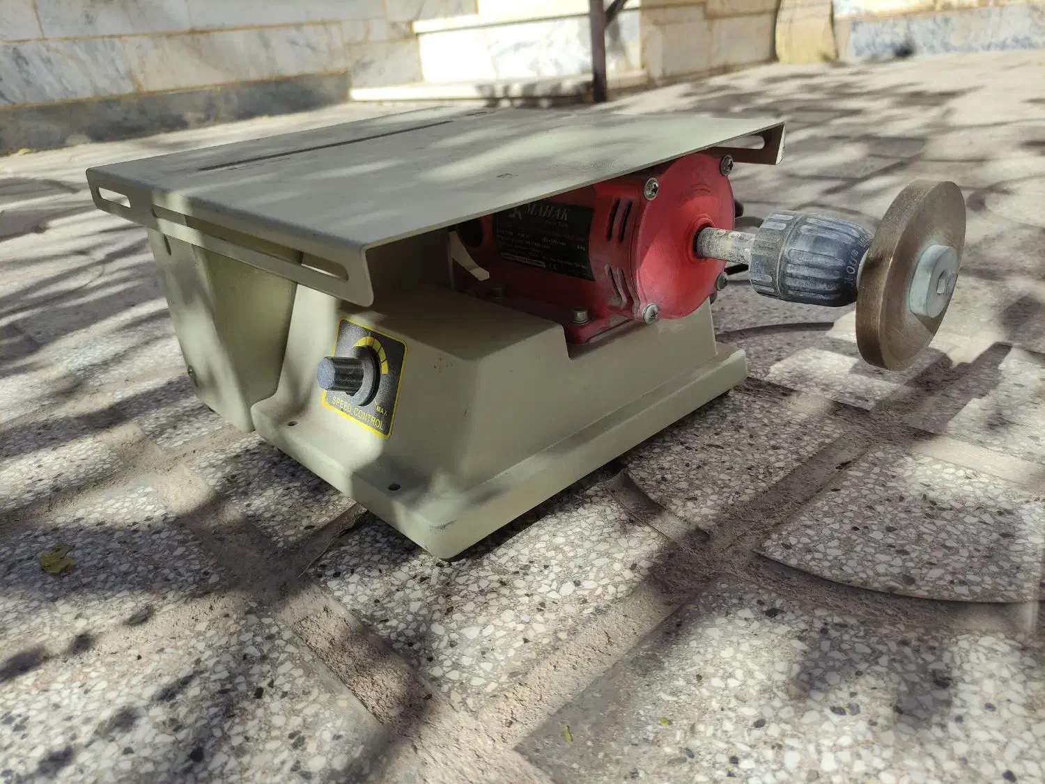 دستگاه گوهر تراشی محک همراه با وسایل|ابزارآلات|تربت‌حیدریه, بوستان باغ ملی|دیوار