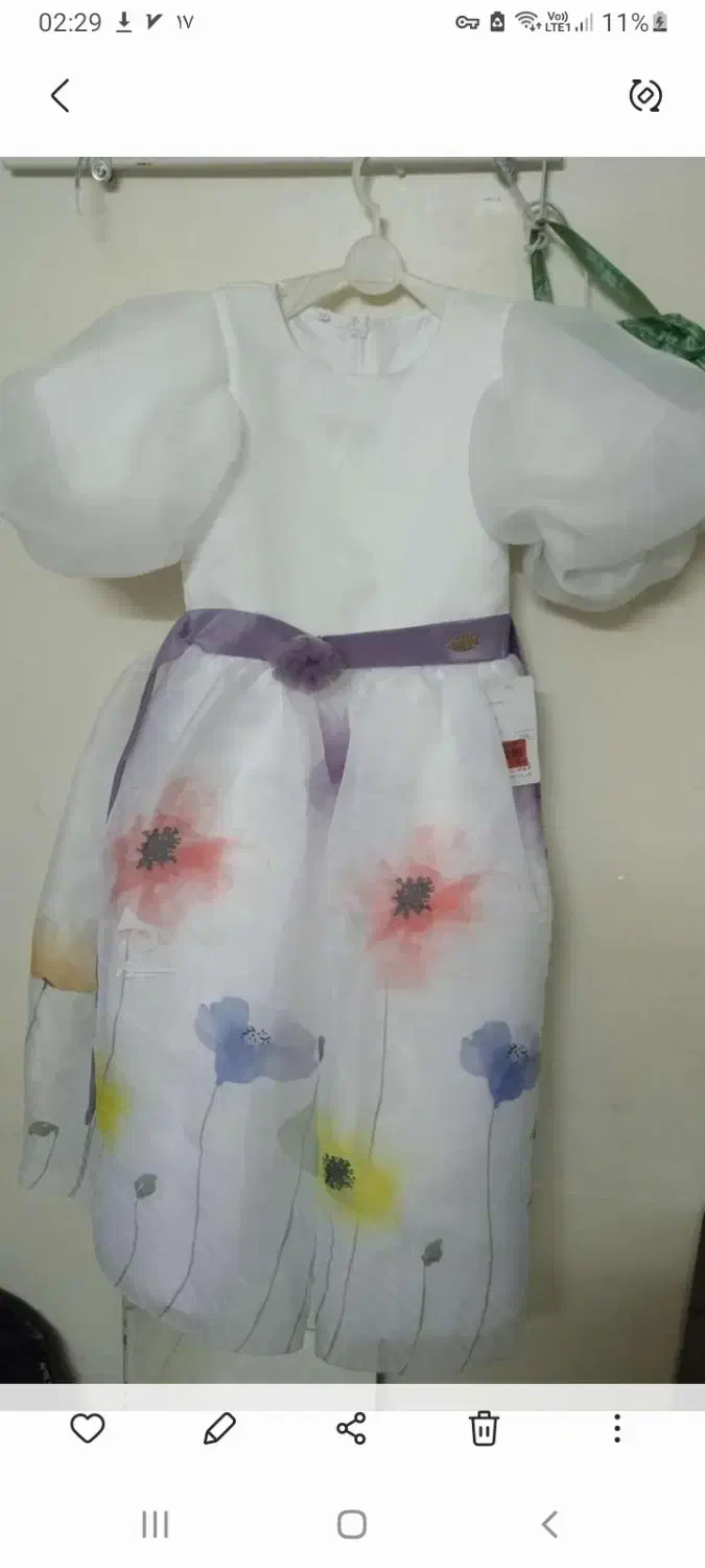 پیراهن دخترانه پینترسی|کفش و لباس بچه|قائمشهر, |دیوار