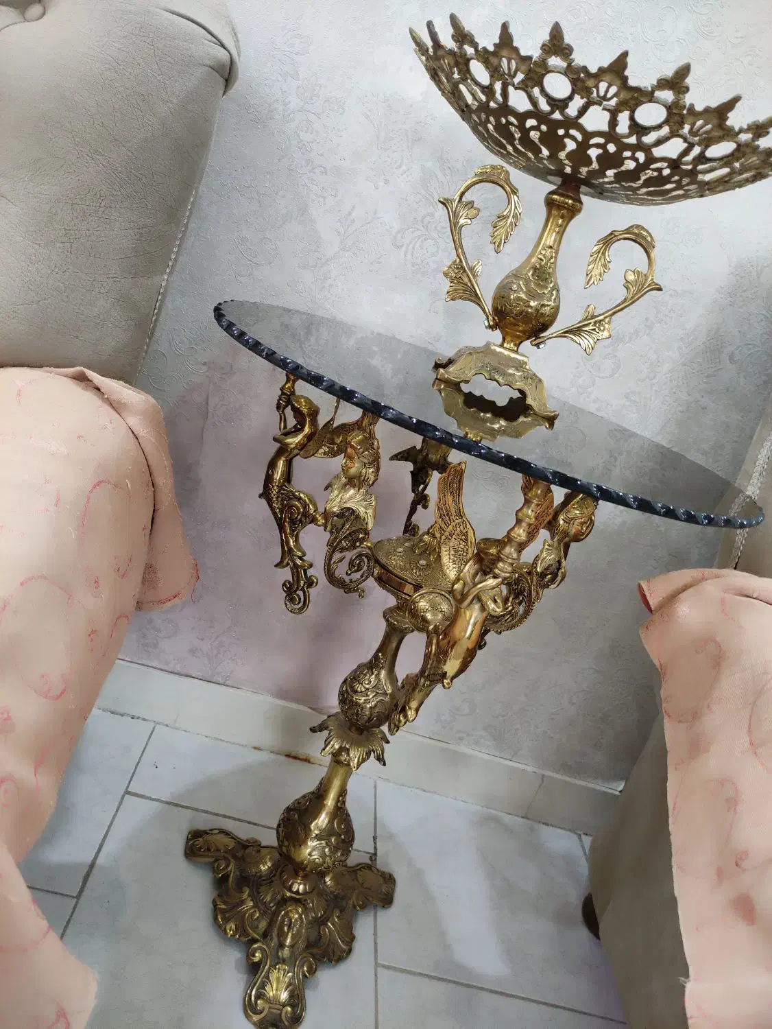 میز برنز|صنایع دستی و سایر لوازم تزئینی|اسلامشهر, شهرک قائمیه|دیوار