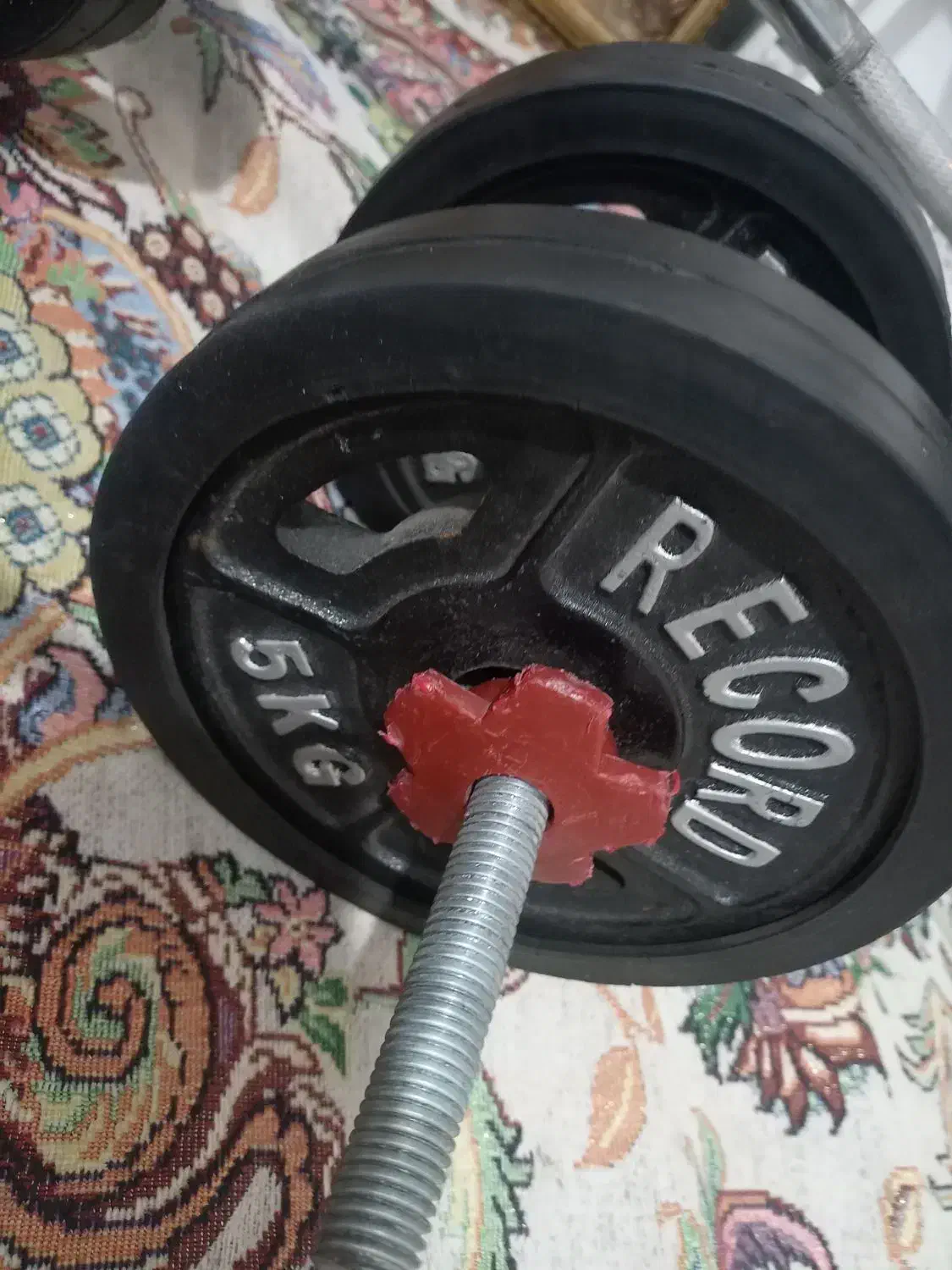 دوعدد دمبل مارک رکورد نونو اهنی ۲۰ کیلویی|تجهیزات ورزشی|هشتگرد, هشتگرد قدیم|دیوار