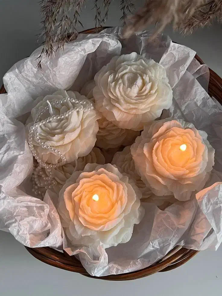 شمع دستساز گل آلاله|صنایع دستی و سایر لوازم تزئینی|کامیاران, |دیوار