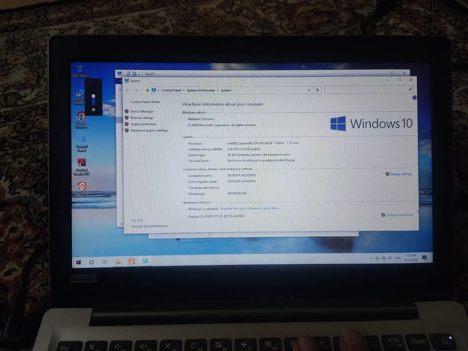 لپتاپ لنوو ۱۲۰s|رایانه همراه|مشهد, چهارباغ|دیوار