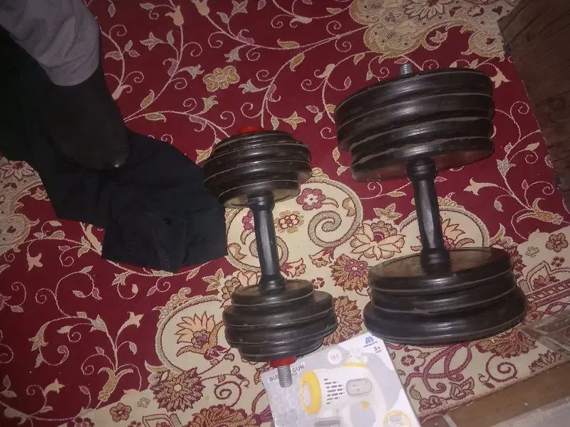 یک جفت دمبل نو نو|تجهیزات ورزشی|فردیس, شهرک شهید حسینی|دیوار