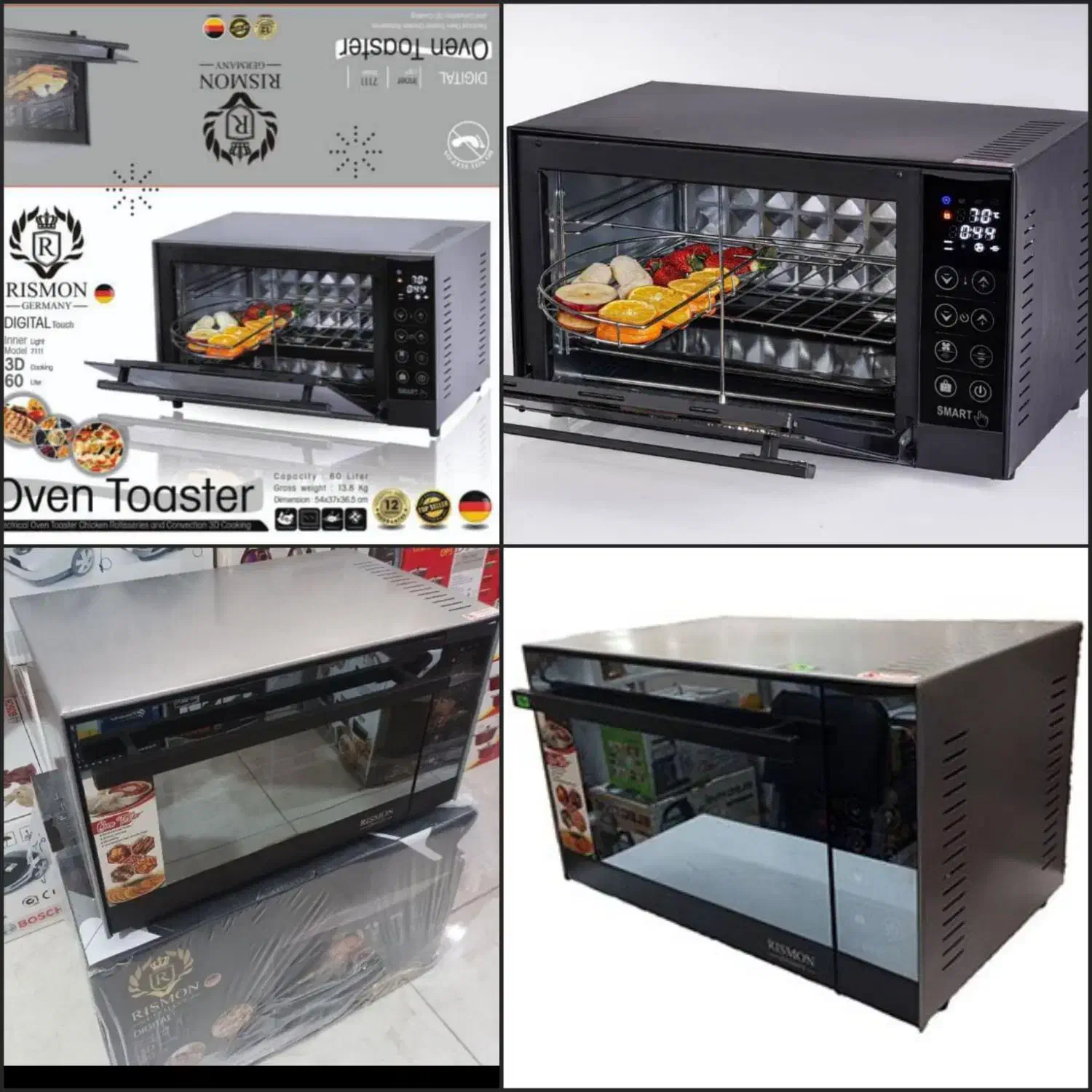 آون توستر لمسی 60 لیتر برند ریسمون|اجاق گاز و لوازم برقی پختوپز|زنجان, |دیوار