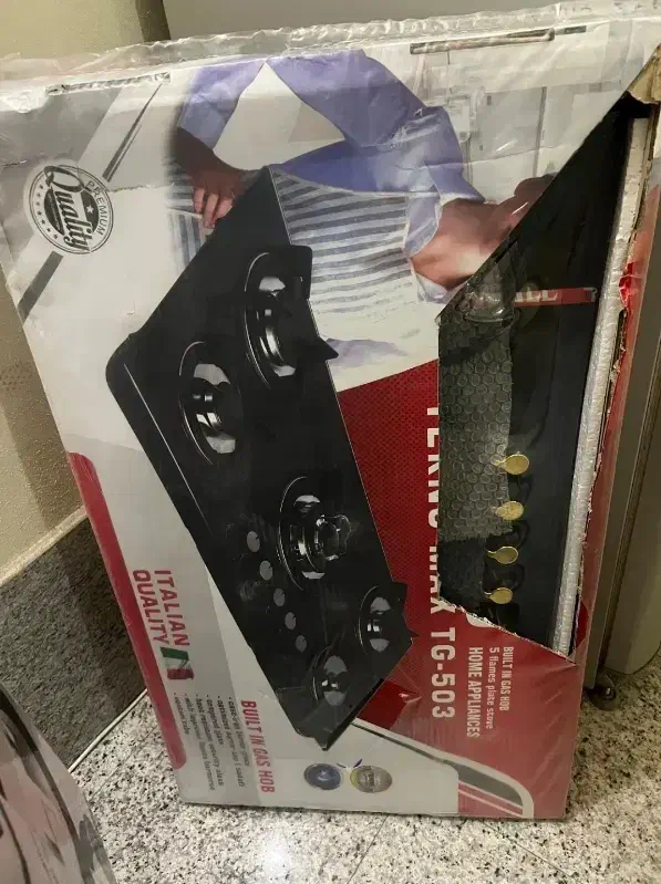 گاز صفحه ای ۵ شعله پلمپ|اجاق گاز و لوازم برقی پخت‌وپز|فولادشهر, فولادشهر|دیوار