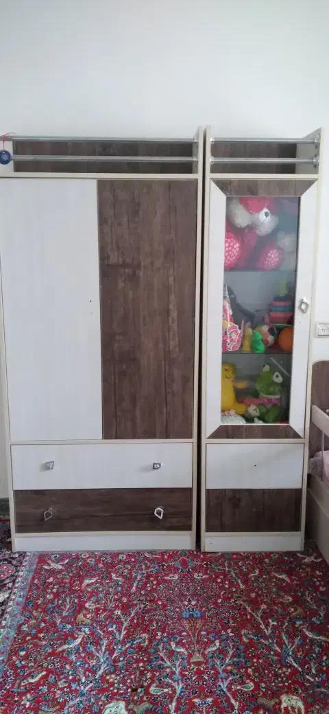کمد و تخت خواب بچه|تخت و سرویس خواب|نورآباد, |دیوار