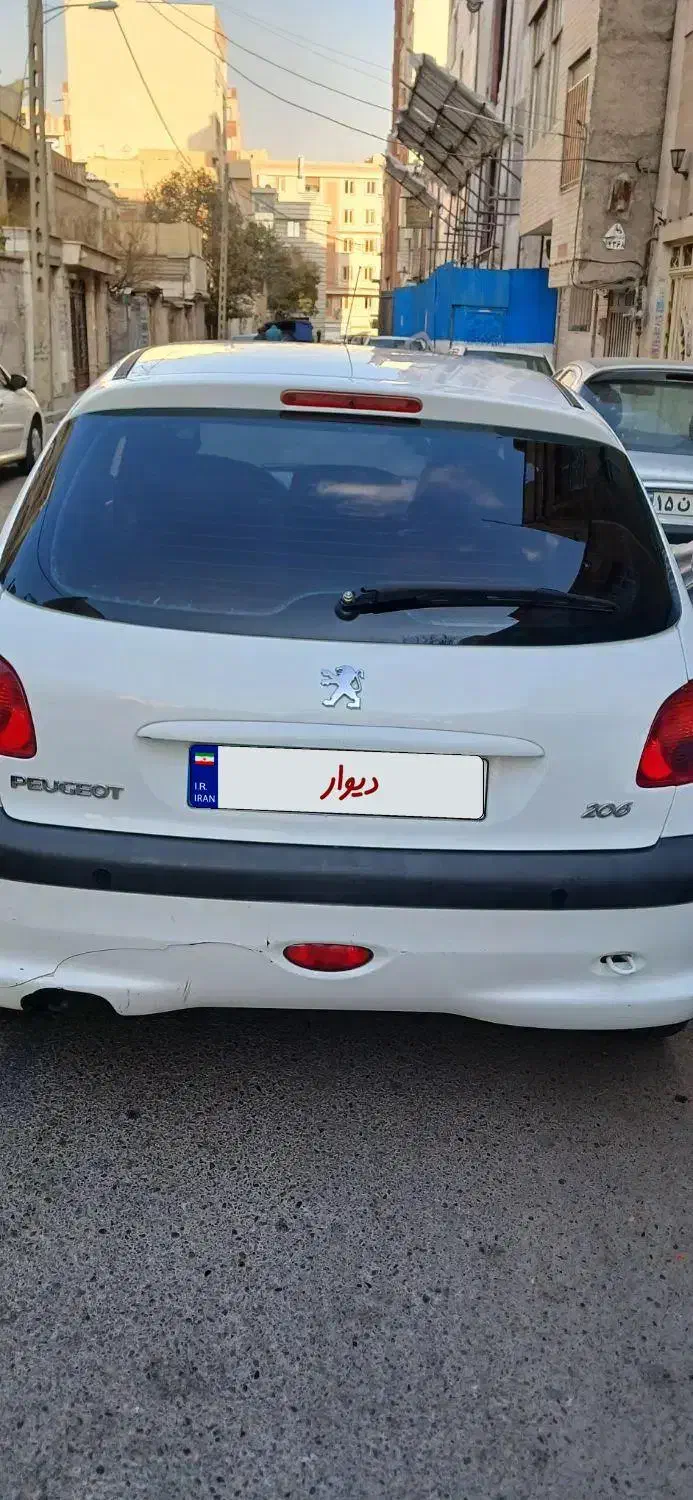 پژو۲۰۶تیپ۵ ۱۳۹۷|خودرو سواری و وانت|تهران, تختی|دیوار
