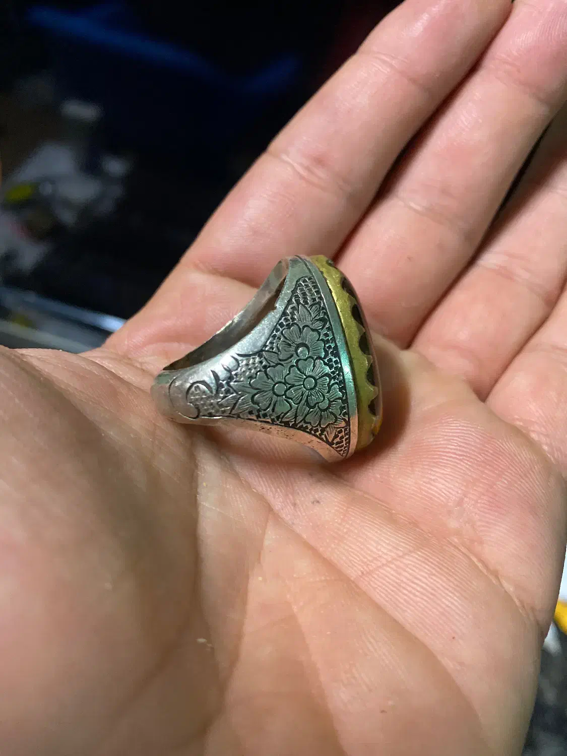 انگشتر نقره چشم ببر|جواهرات|بوشهر, |دیوار