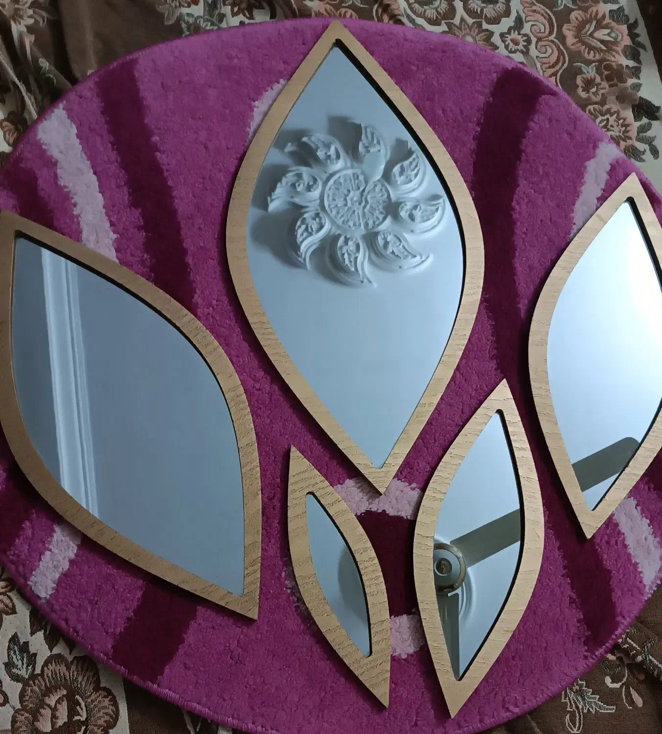 آینه قاب چوبی شیک|آینه|قائم‌شهر, |دیوار