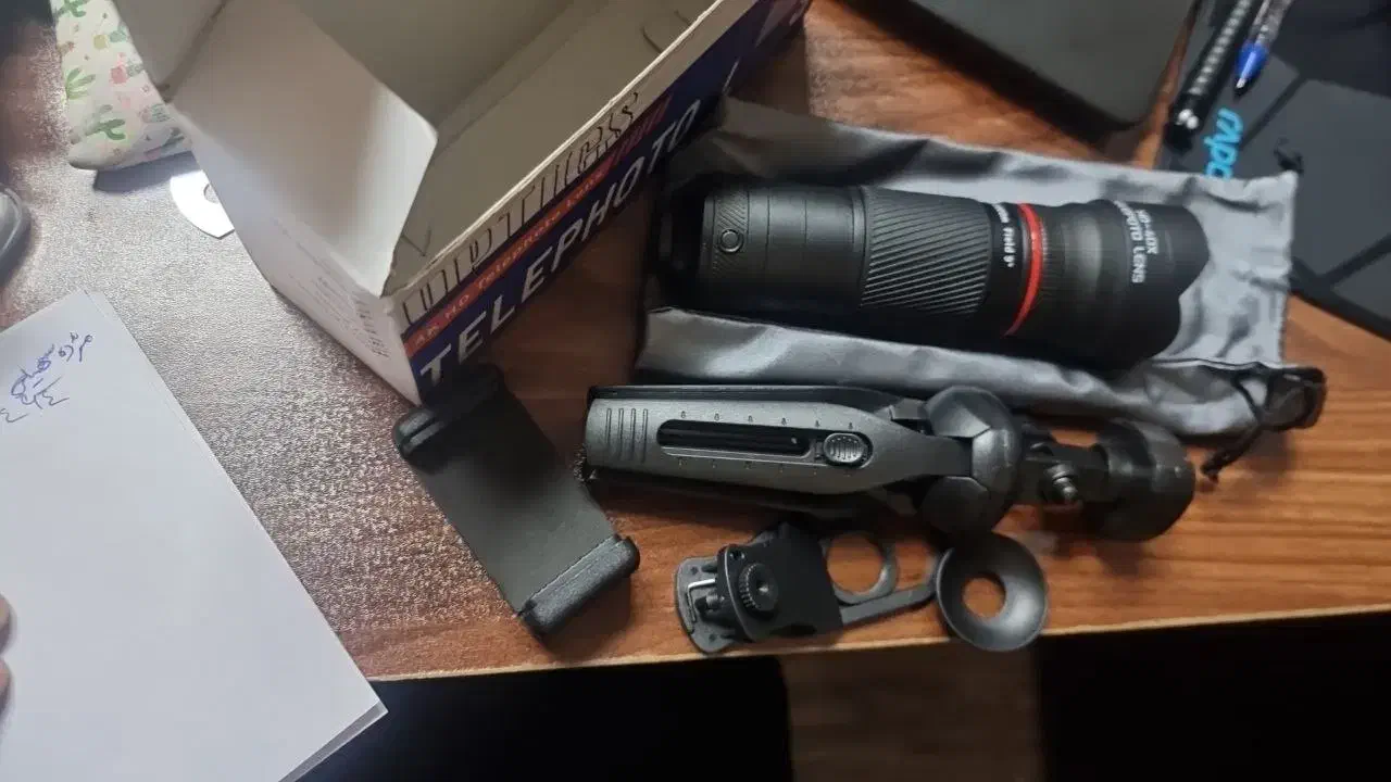 لنز تلهفوتو موبایل 40X بههمراه سهپایه و گیره|دوربین عکاسی و فیلمبرداری|تهران, نیلوفر|دیوار