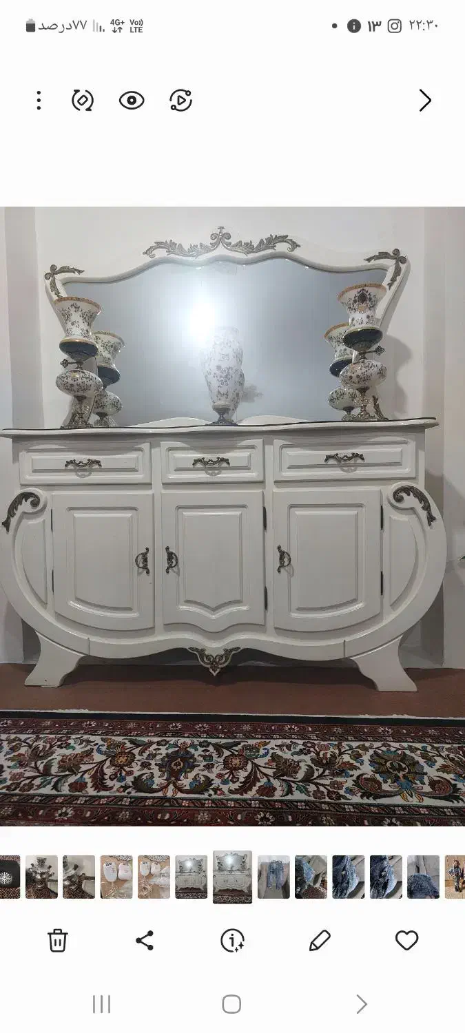 اینه کنسول بعلت مهاجرت بفروش میرسد|بوفه، ویترین، کنسول|اردبیل, |دیوار