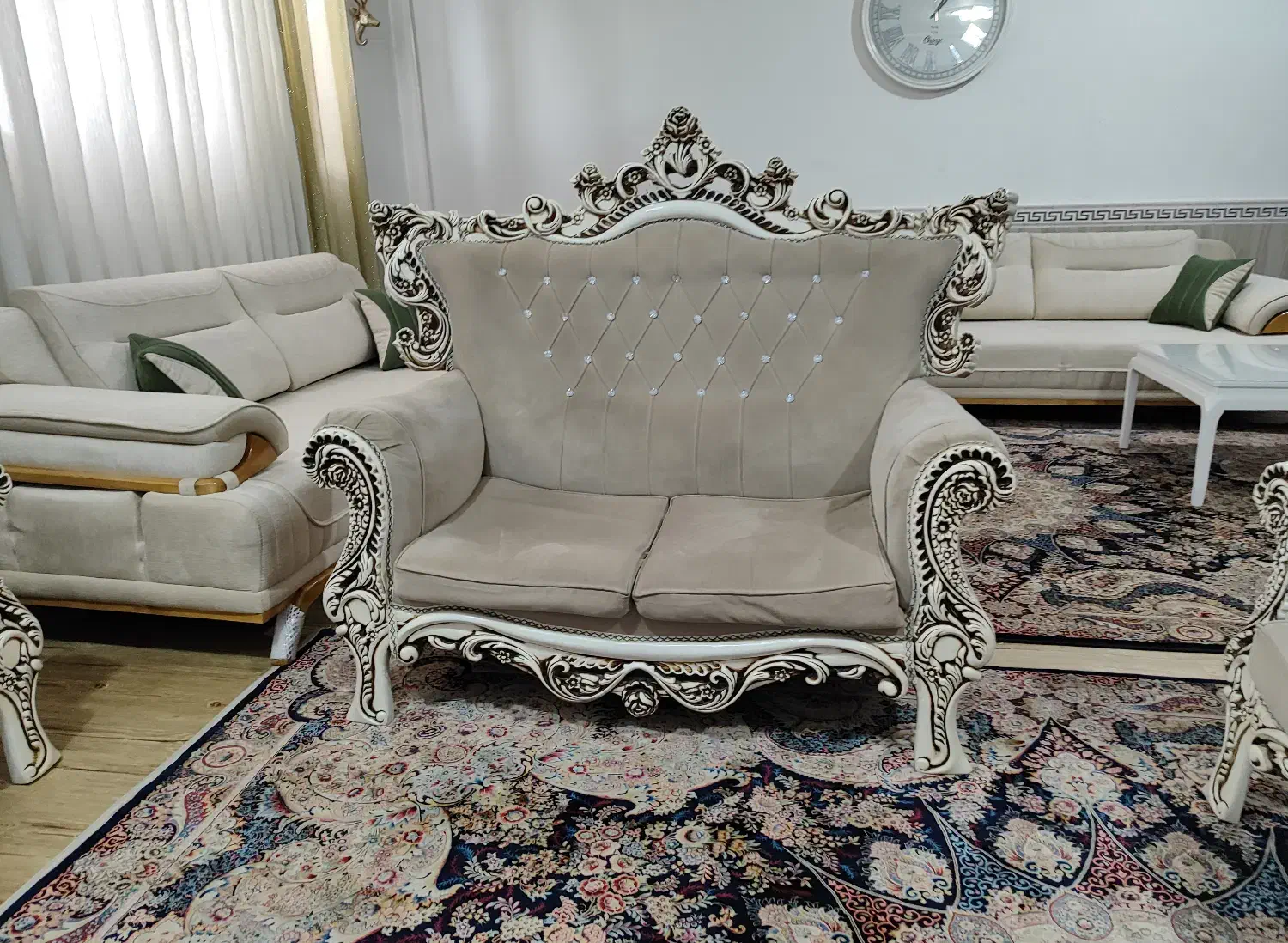 مبل سلطنتی زیبا|مبلمان خانگی و میز عسلی|سنندج, |دیوار