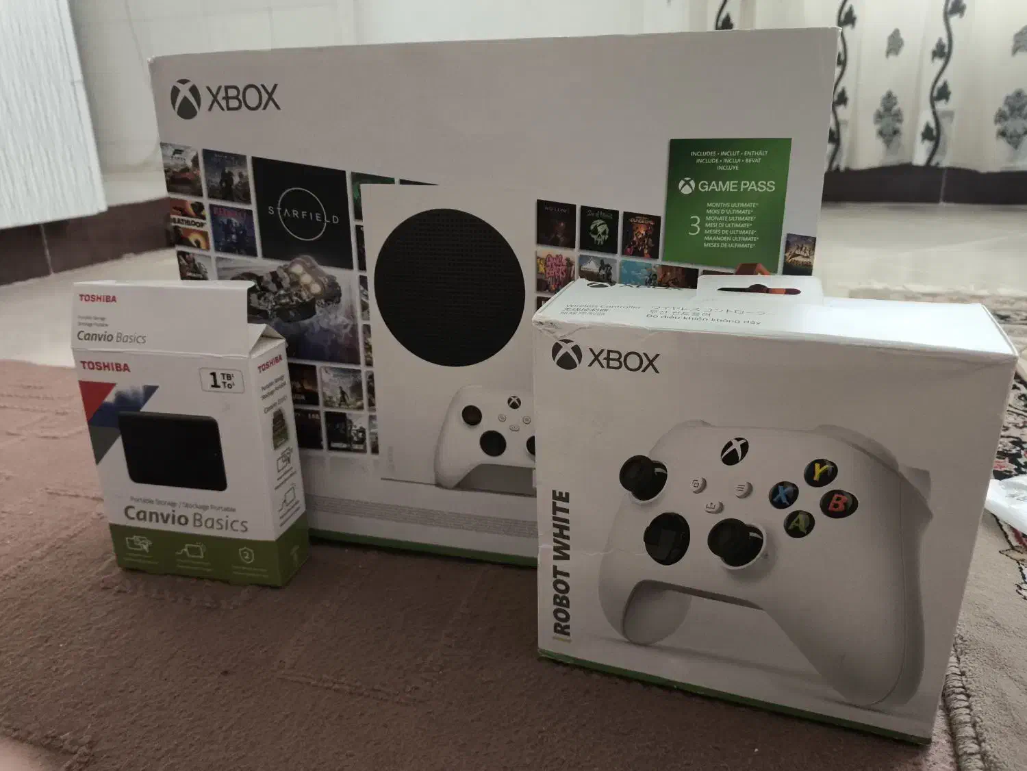 فروش ایکس باکس سری اس با دسته اضافه و هارد 1ترا|کنسول، بازی ویدئویی و آنلاین|تربت جام, مسکن مهر|دیوار