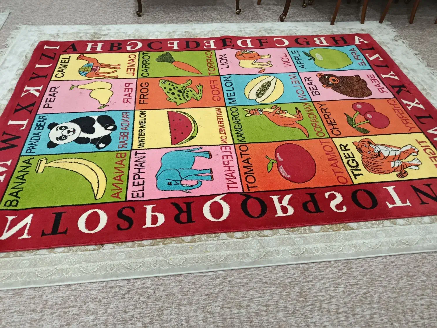 گلیم فرش بچه گانه 6متری|فرش|امیدیه, |دیوار